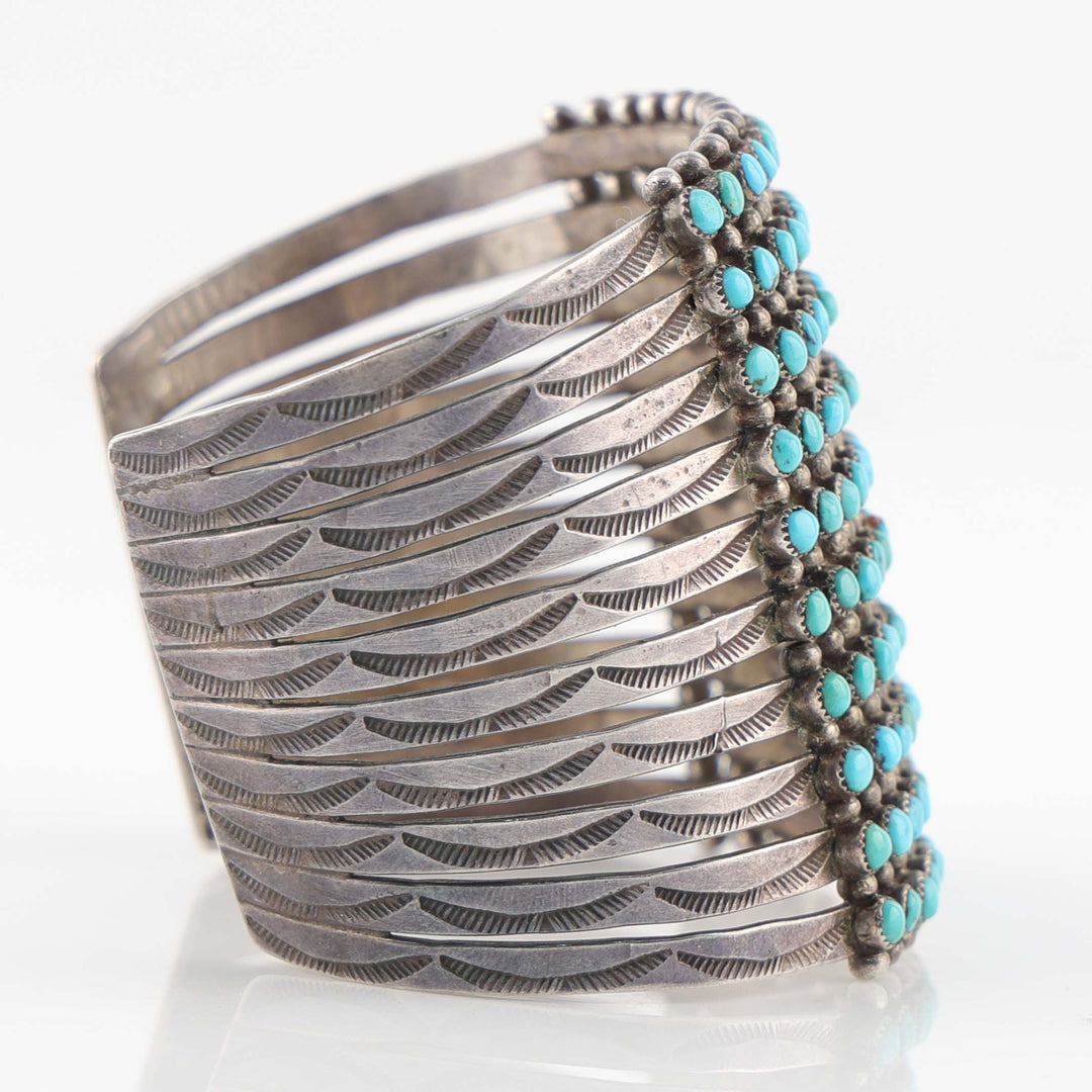 1940s Turquoise Row Bracelet