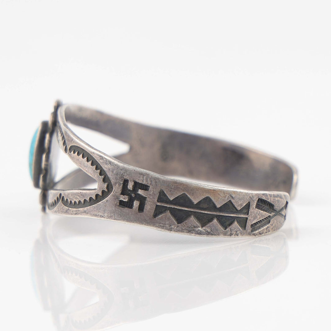 1940s Fred Harvey Turquoise Cuff