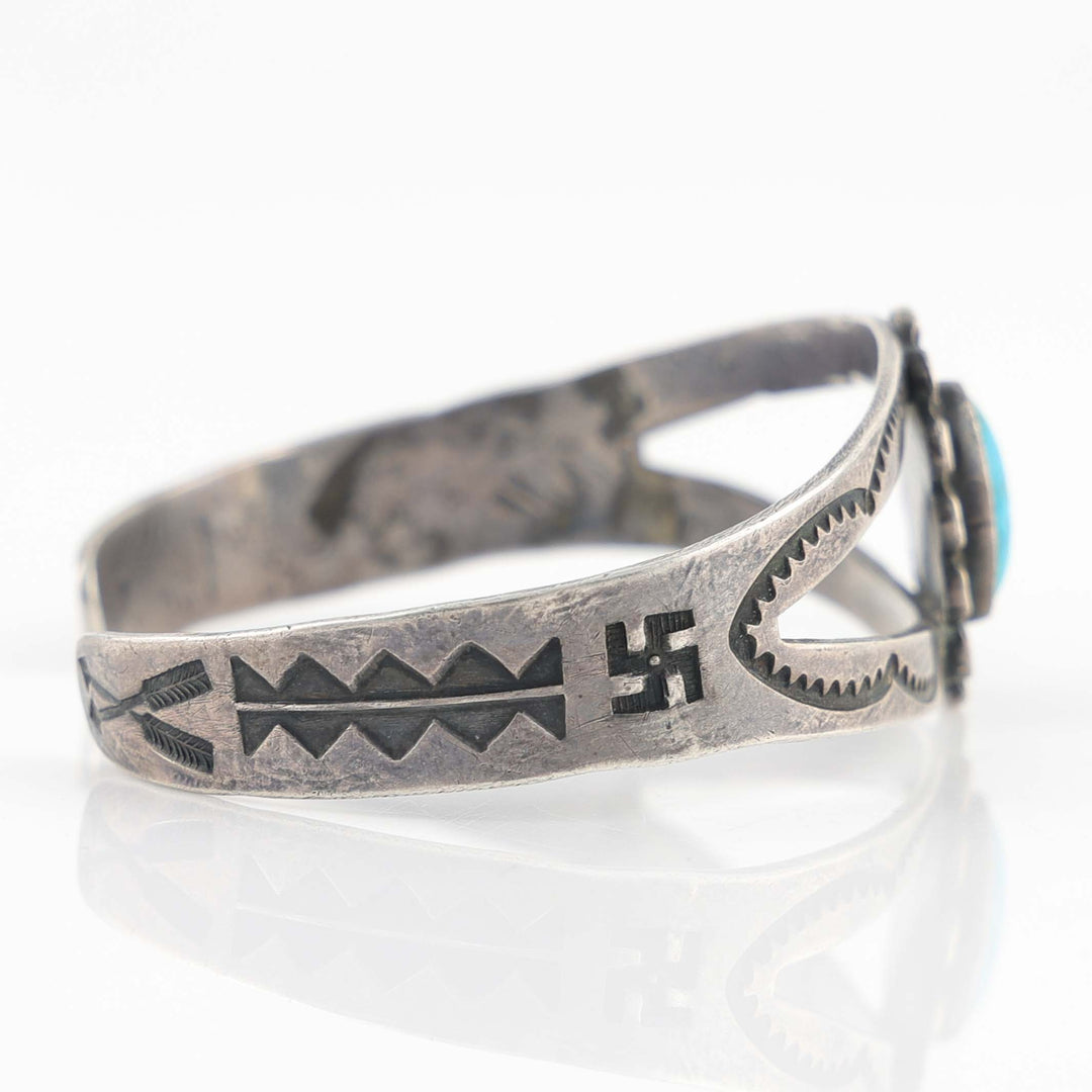1940s Fred Harvey Turquoise Cuff