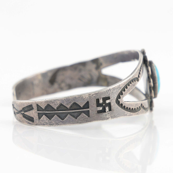1940s Fred Harvey Turquoise Cuff