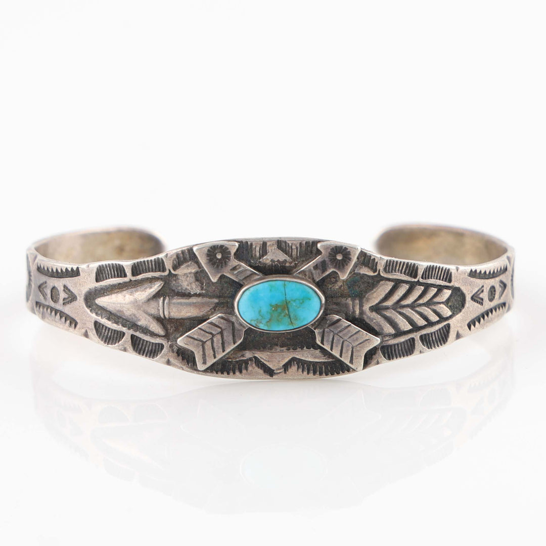 1930s Fred Harvey Turquoise Cuff