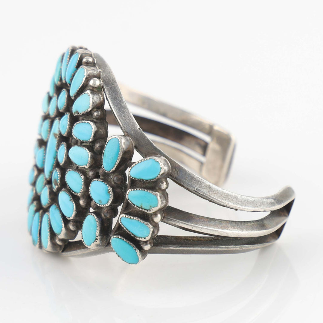 1940s Turquoise Cluster Cuff