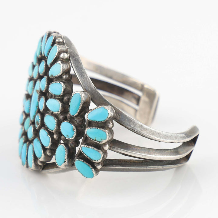 1940s Turquoise Cluster Cuff
