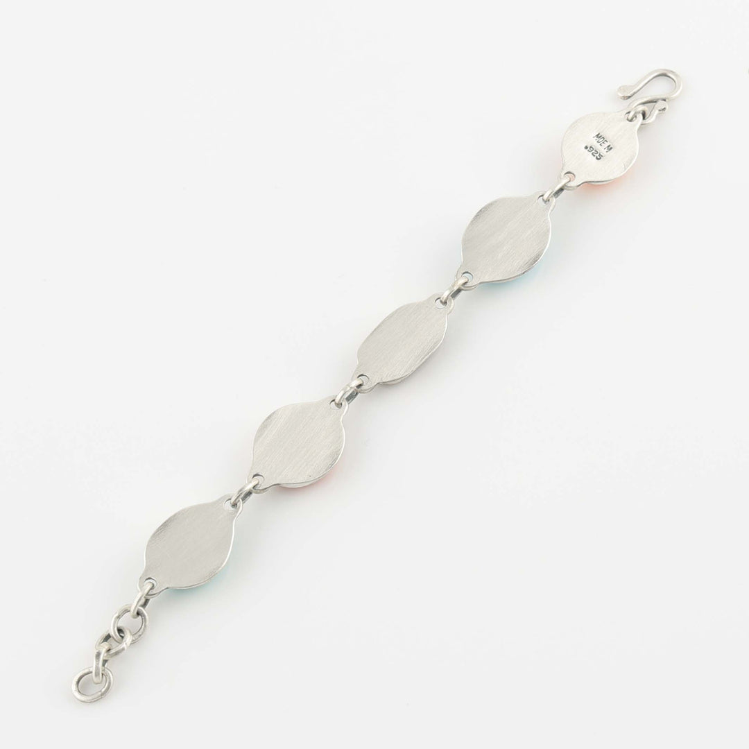 Spiny Oyster and Turquoise Bracelet