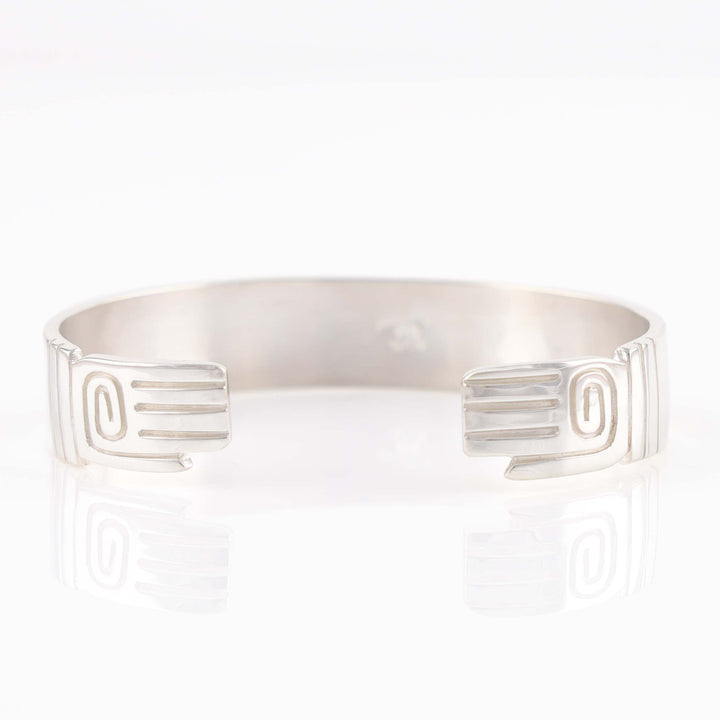 Gold on Silver Bear Cuff