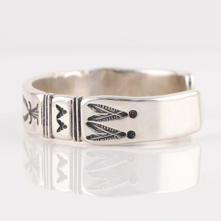 Stamped Silver Cuff