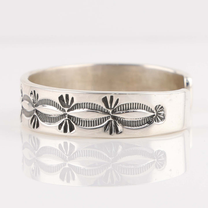 Stamped Silver Cuff