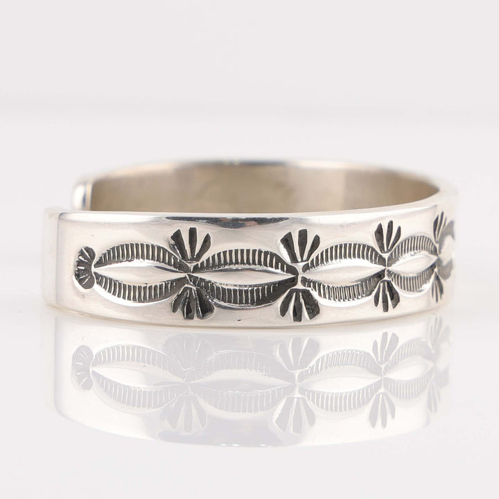 Stamped Silver Cuff