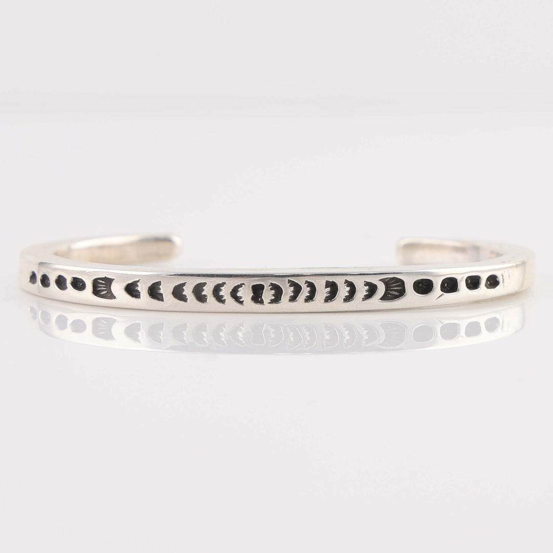 Stamped Silver Cuff