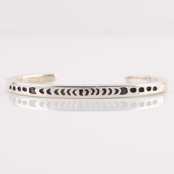 Stamped Silver Cuff