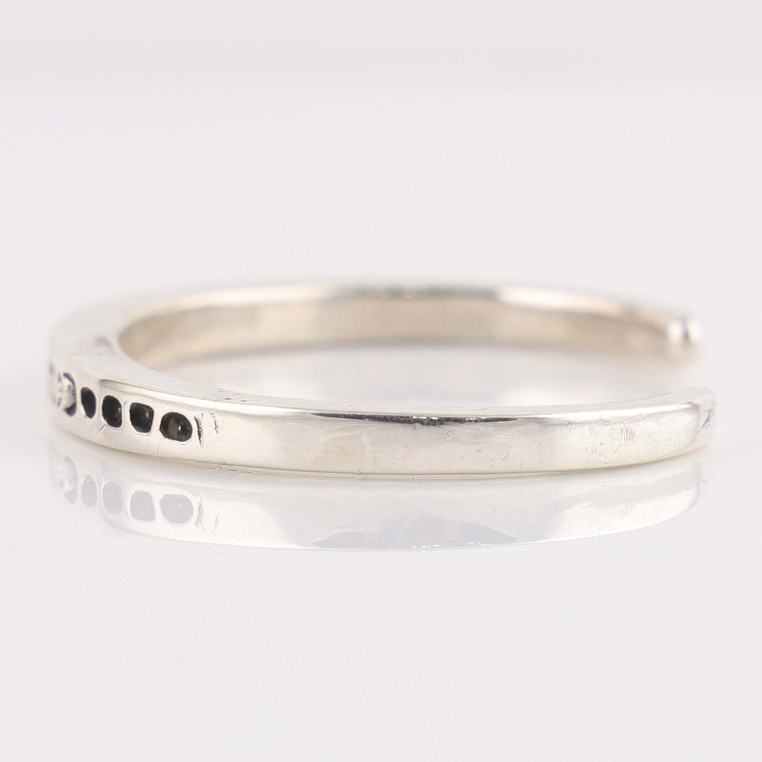 Stamped Silver Cuff