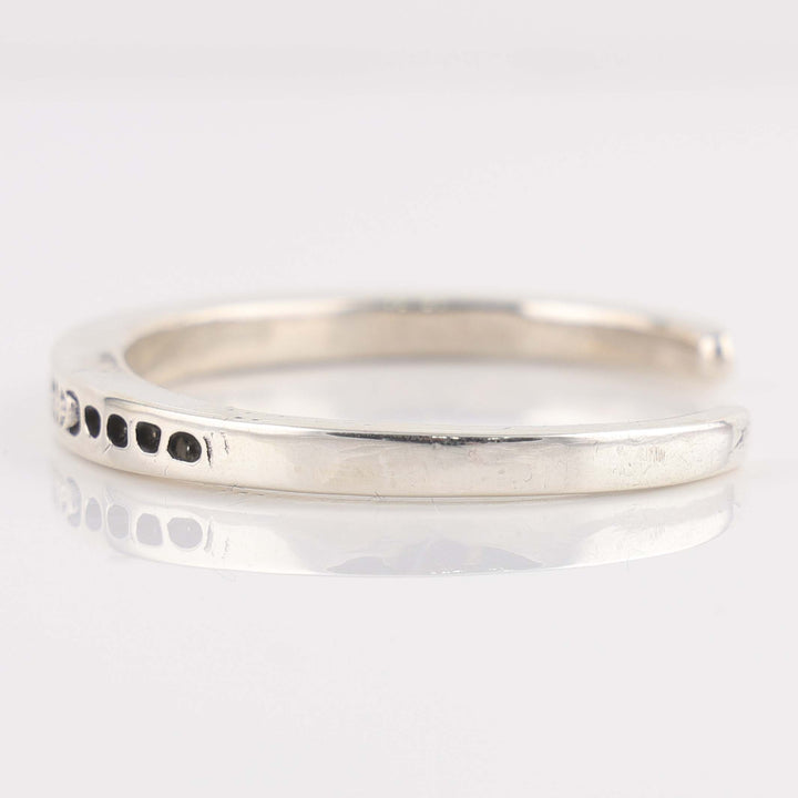 Stamped Silver Cuff