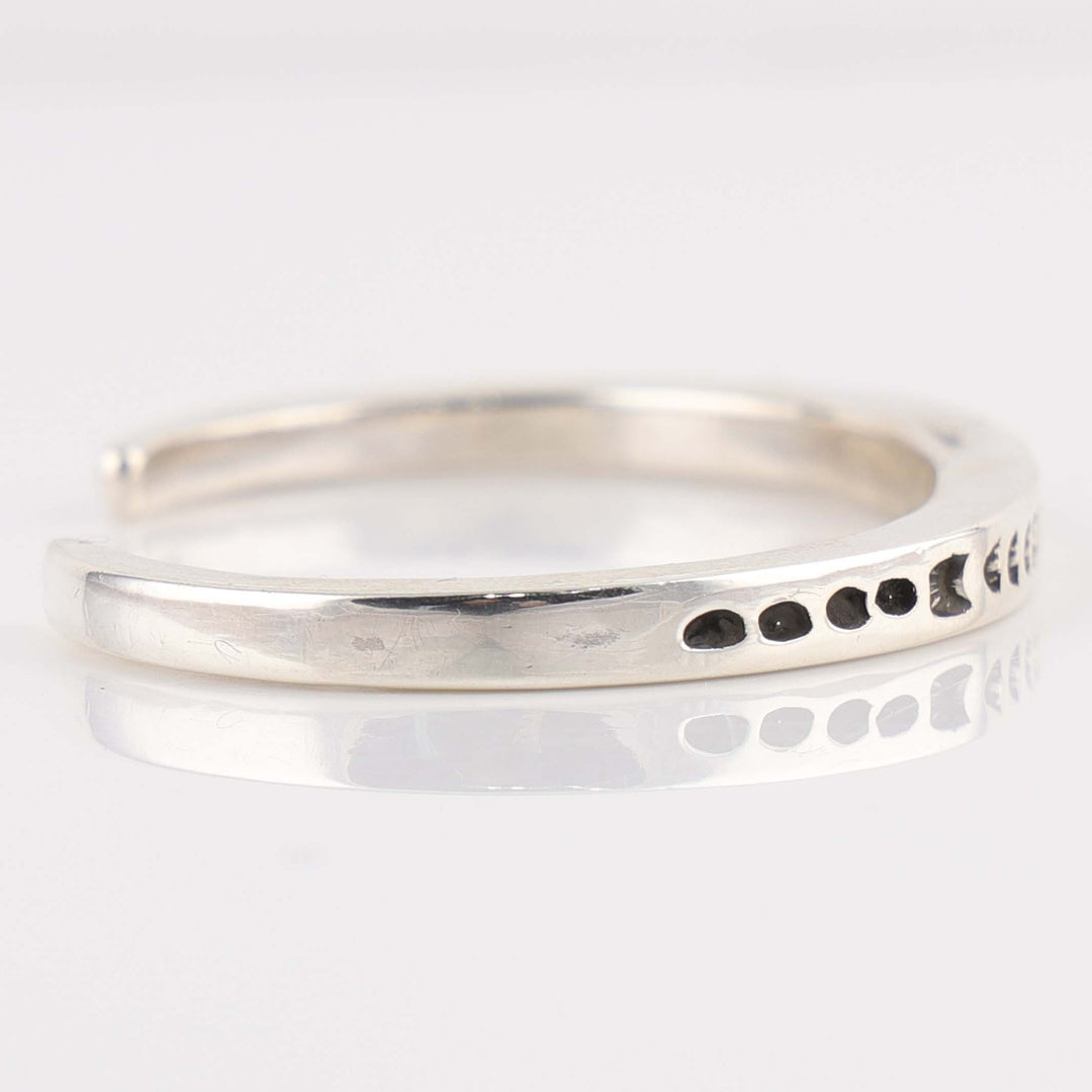 Stamped Silver Cuff