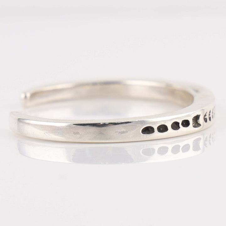 Stamped Silver Cuff