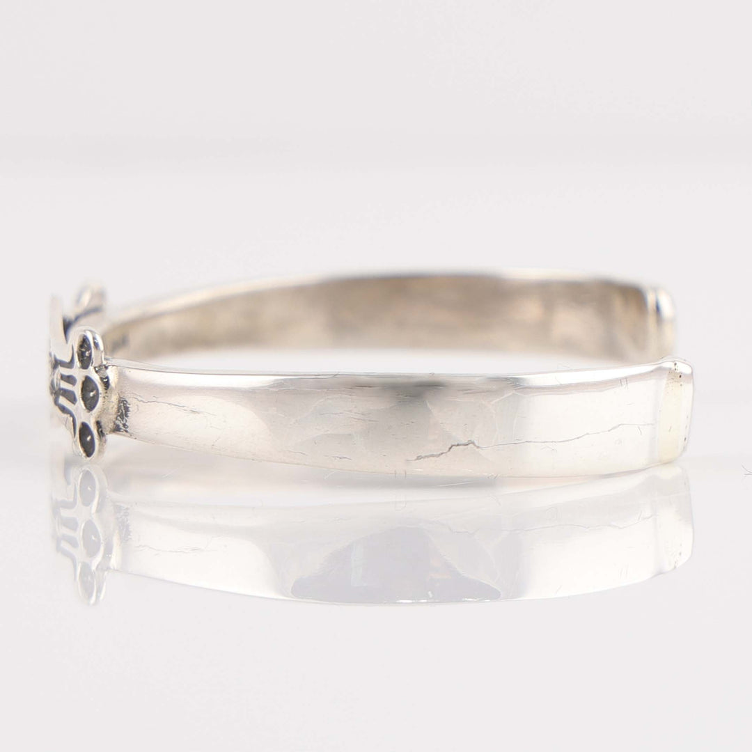 Stamped Silver Cuff
