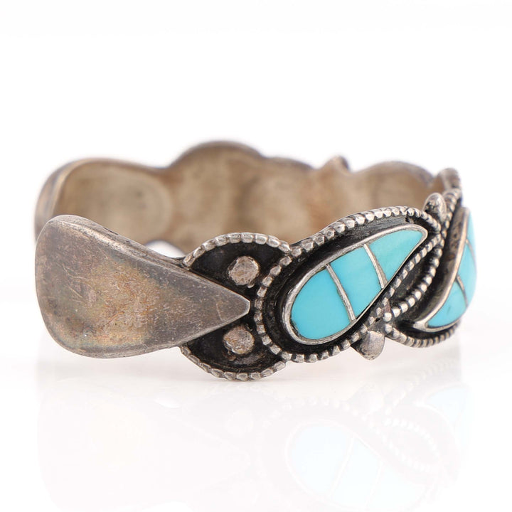 1960s Zuni Turquoise Inlay Cuff