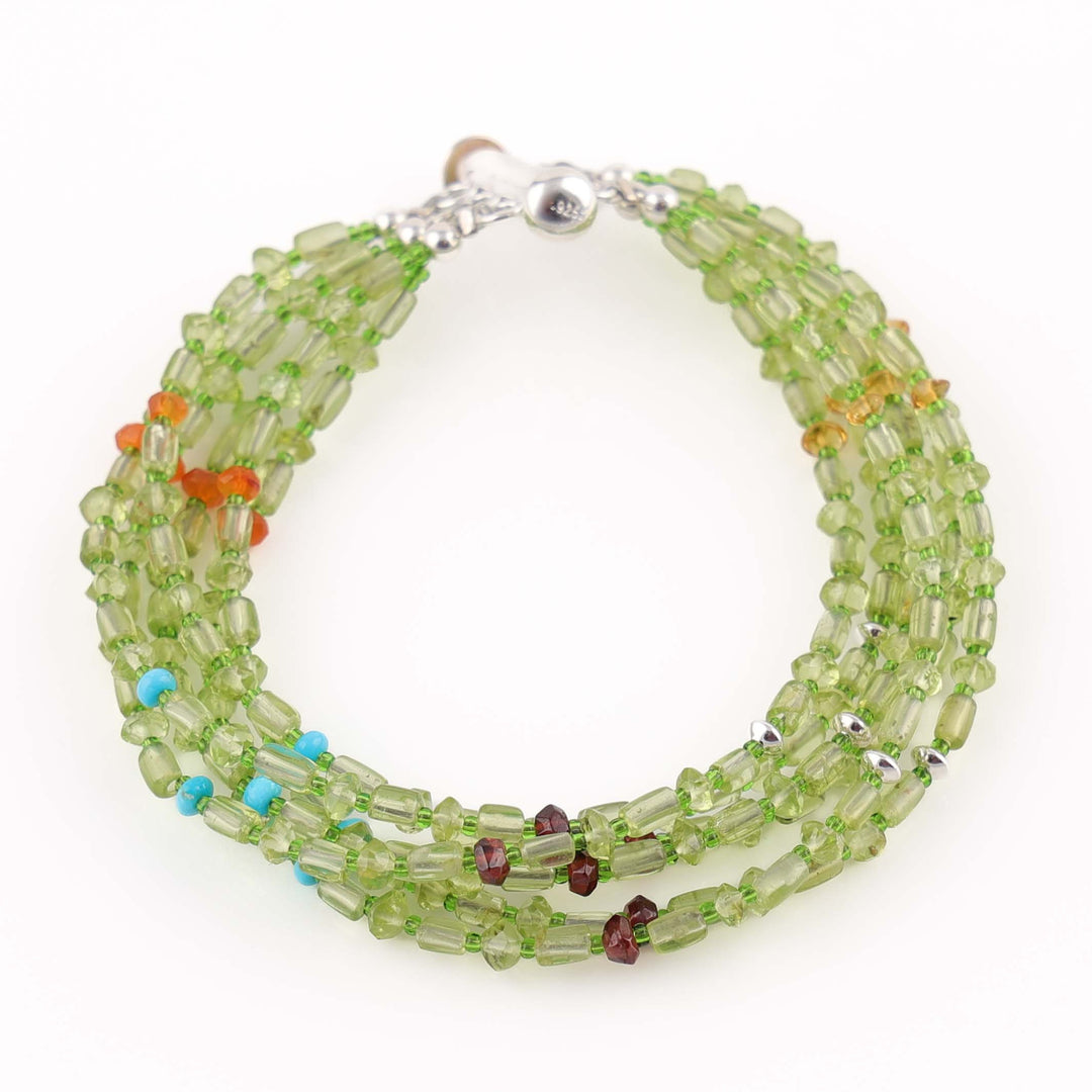 Peridot Bead Bracelet
