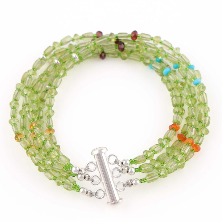 Peridot Bead Bracelet