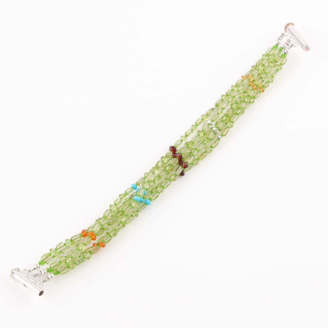 Peridot Bead Bracelet
