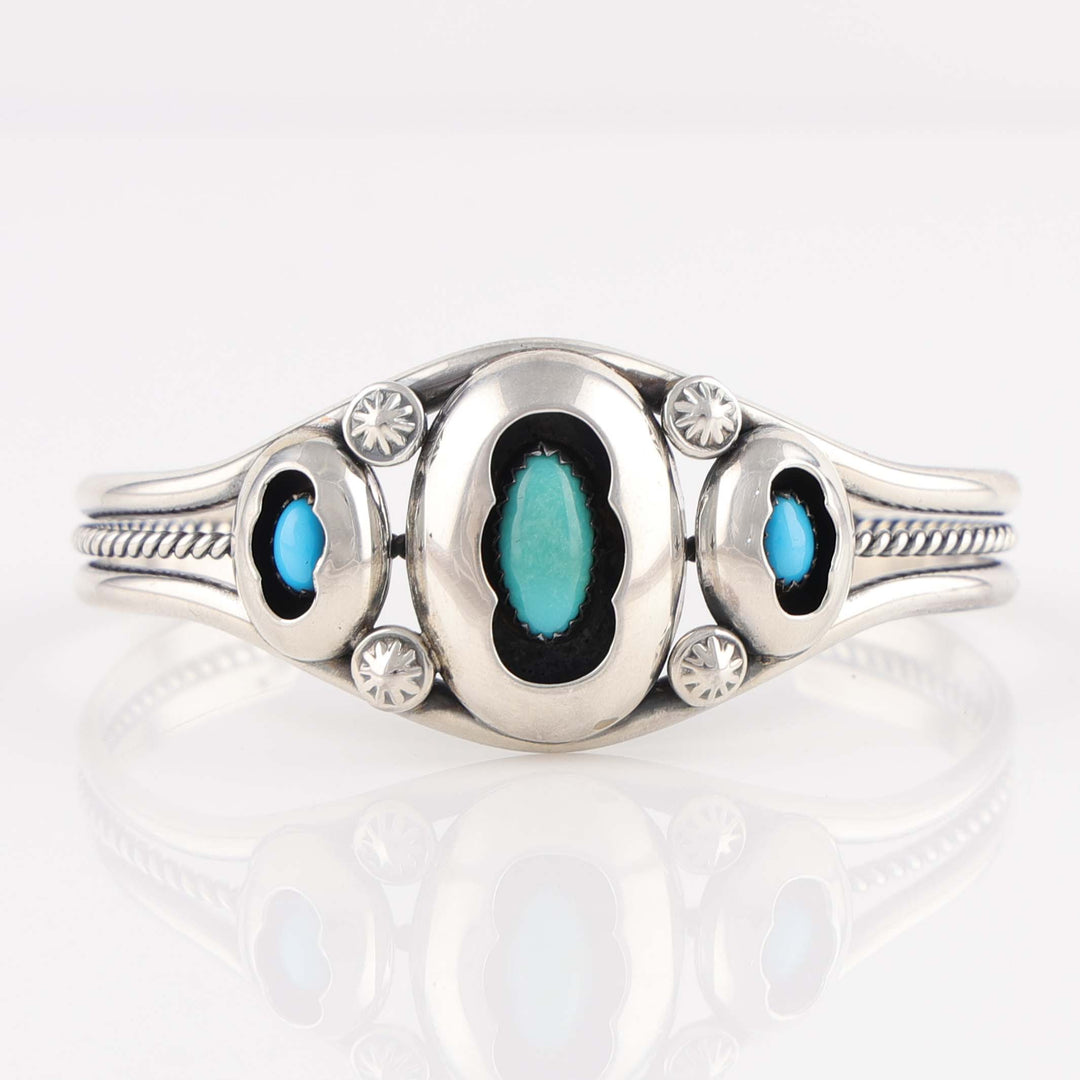 Navajo Turquoise Shadowbox Cuff