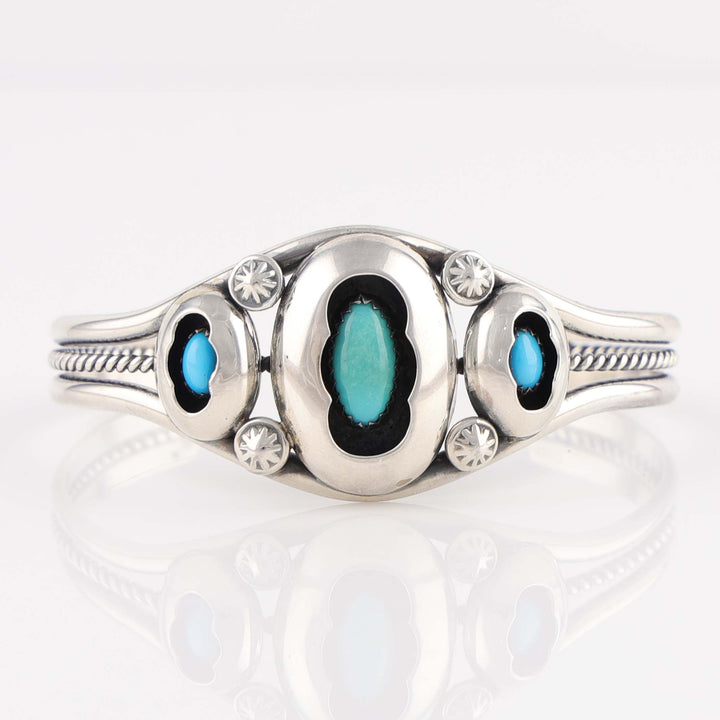 Navajo Turquoise Shadowbox Cuff