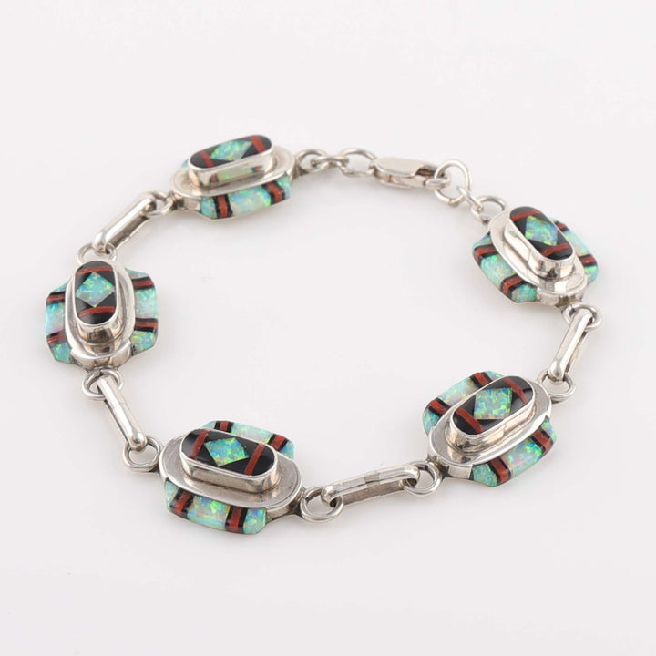 Zuni Inlay Link Bracelet