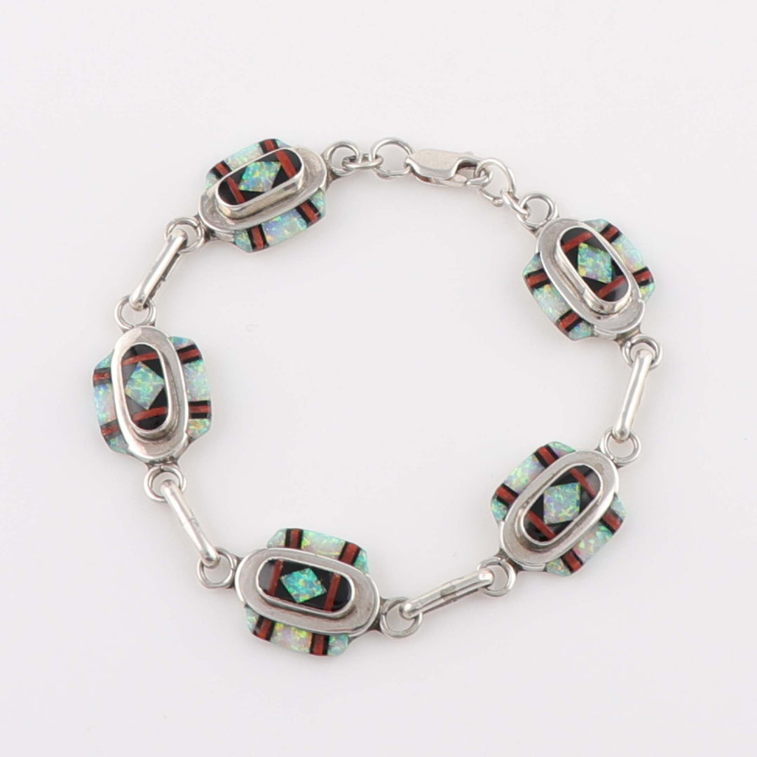 Zuni Inlay Link Bracelet