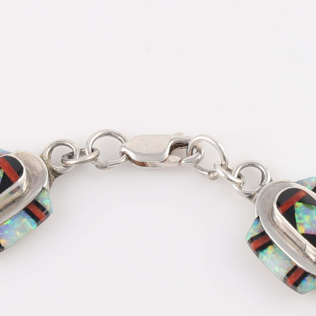 Zuni Inlay Link Bracelet