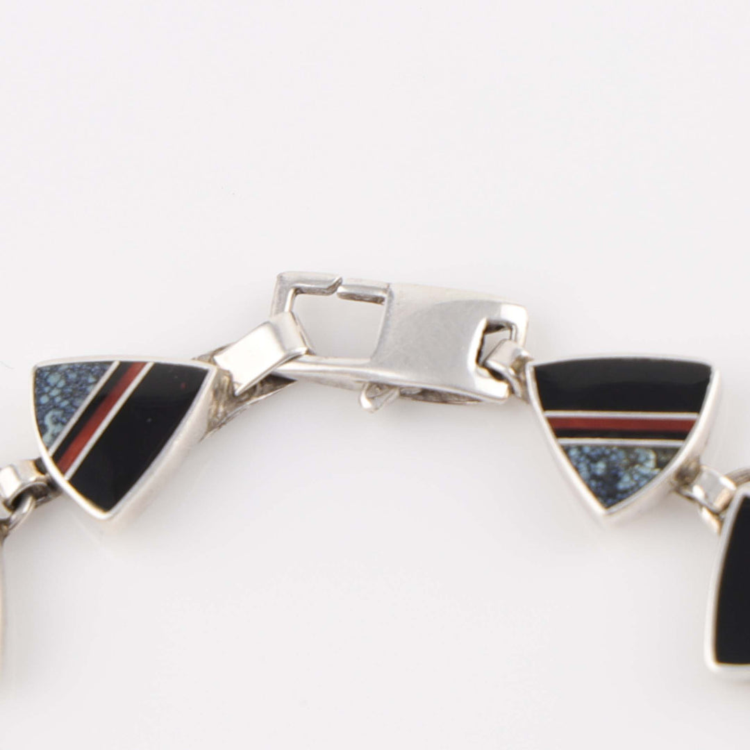 Navajo Inlay Link Bracelet