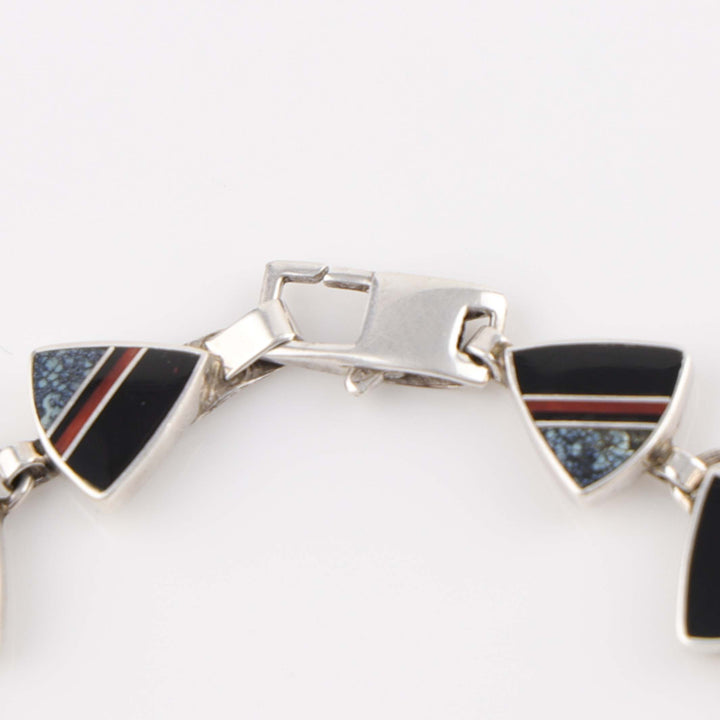 Navajo Inlay Link Bracelet