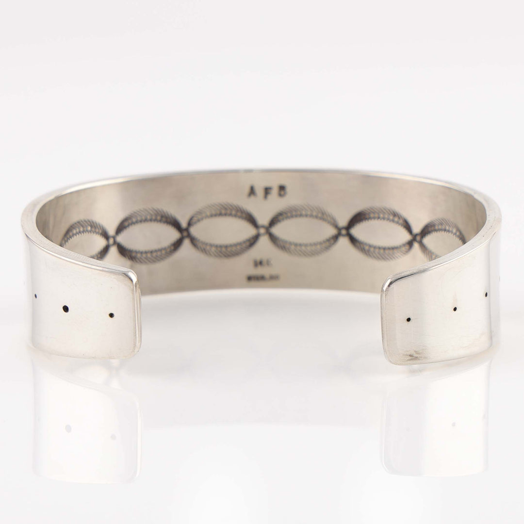 Gold on Silver Bear Cuff