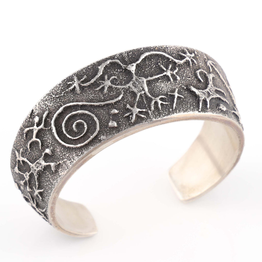 Navajo Tufa Cast Inlay Cuff
