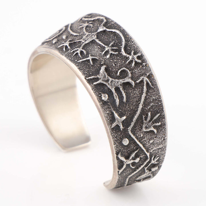 Navajo Tufa Cast Inlay Cuff