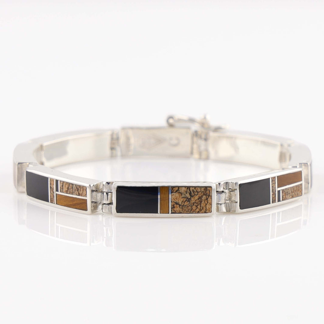 Navajo Inlay Link Bracelet