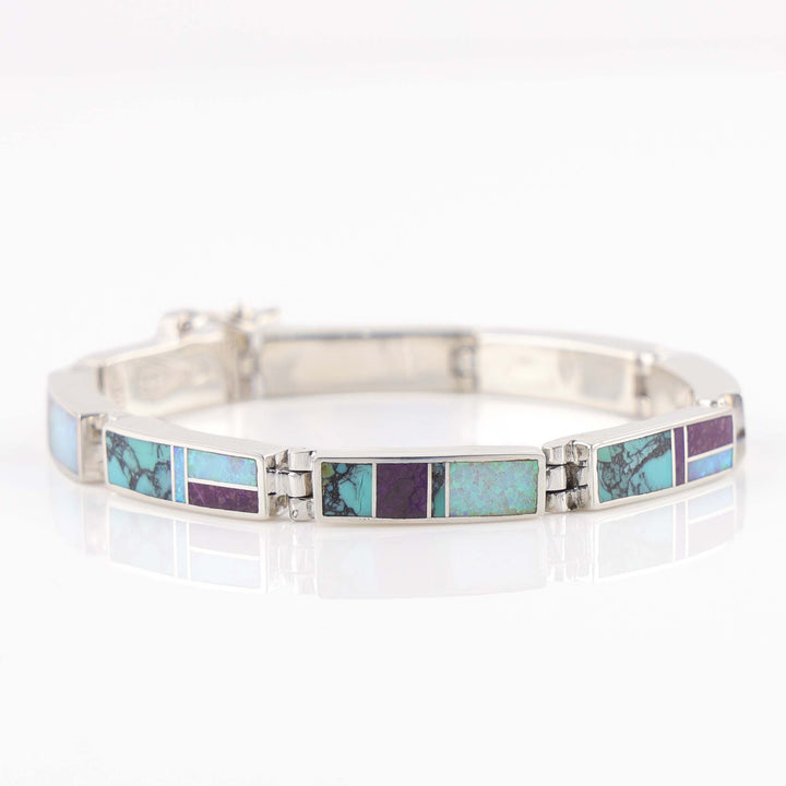 Navajo Inlay Link Bracelet
