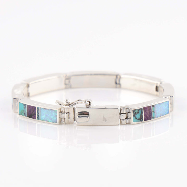 Navajo Inlay Link Bracelet