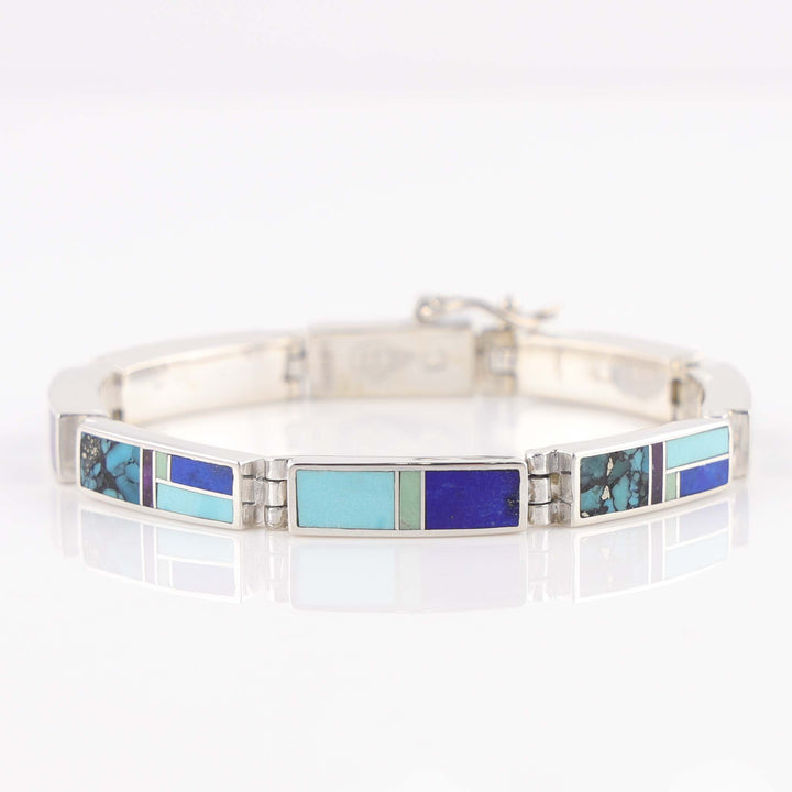 Navajo Inlay Link Bracelet