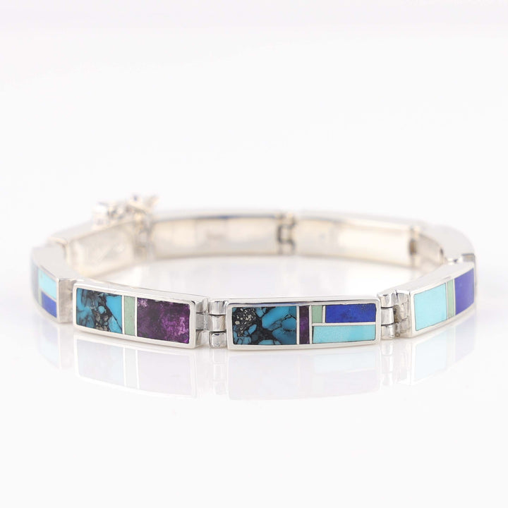 Navajo Inlay Link Bracelet