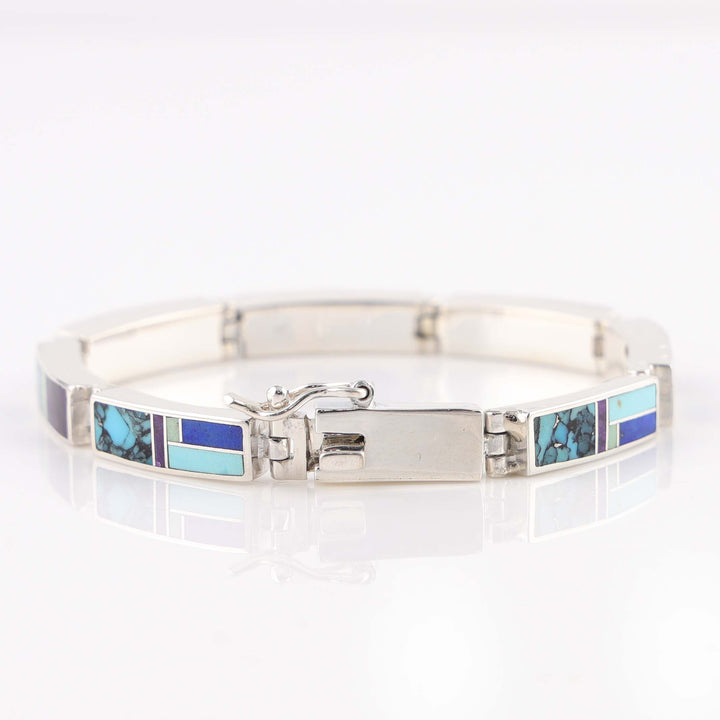 Navajo Inlay Link Bracelet