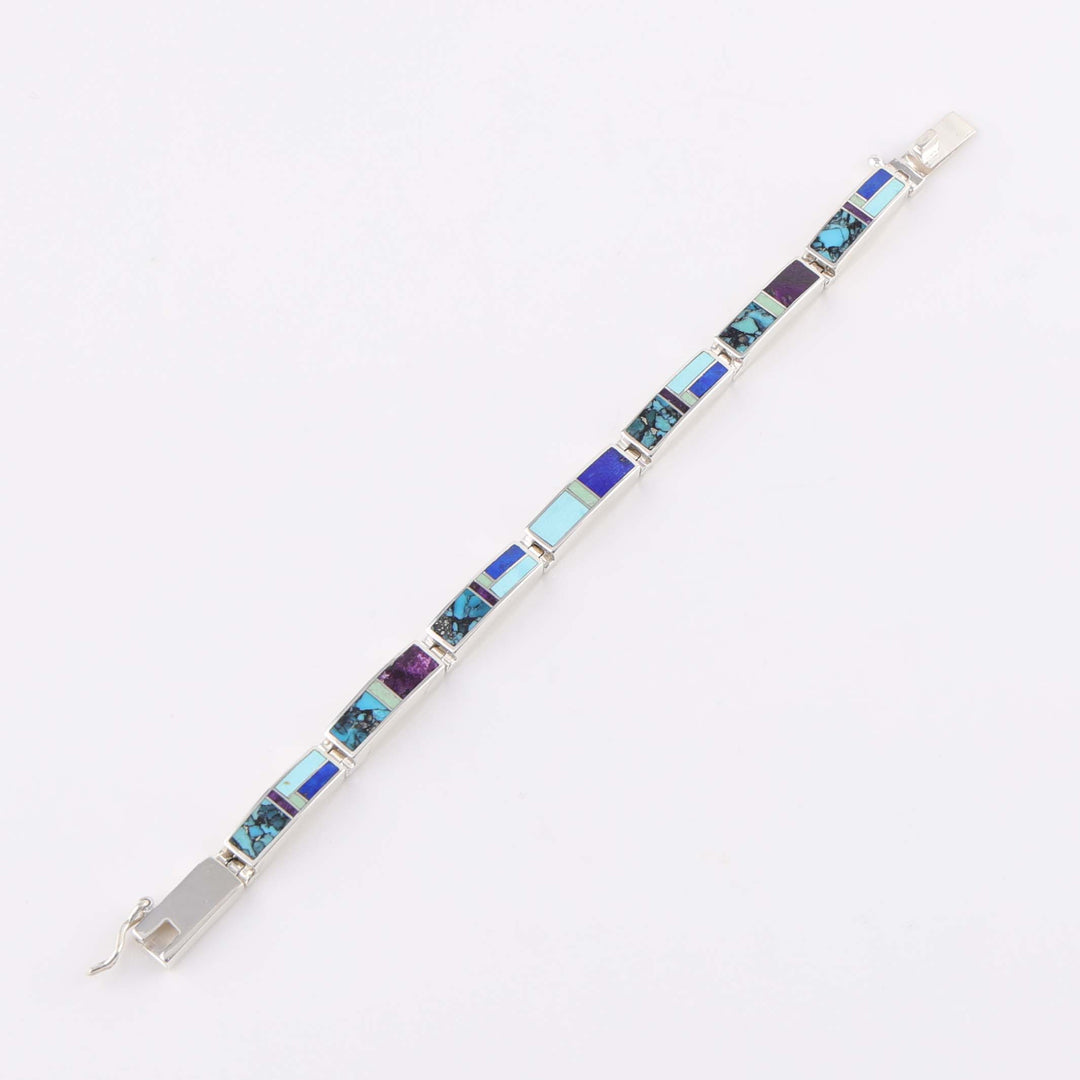 Navajo Inlay Link Bracelet