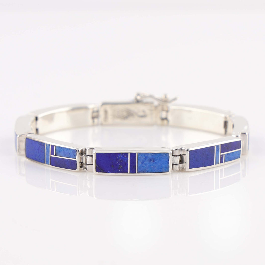 Navajo Lapis Link Bracelet
