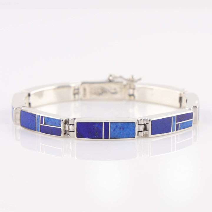 Navajo Lapis Link Bracelet
