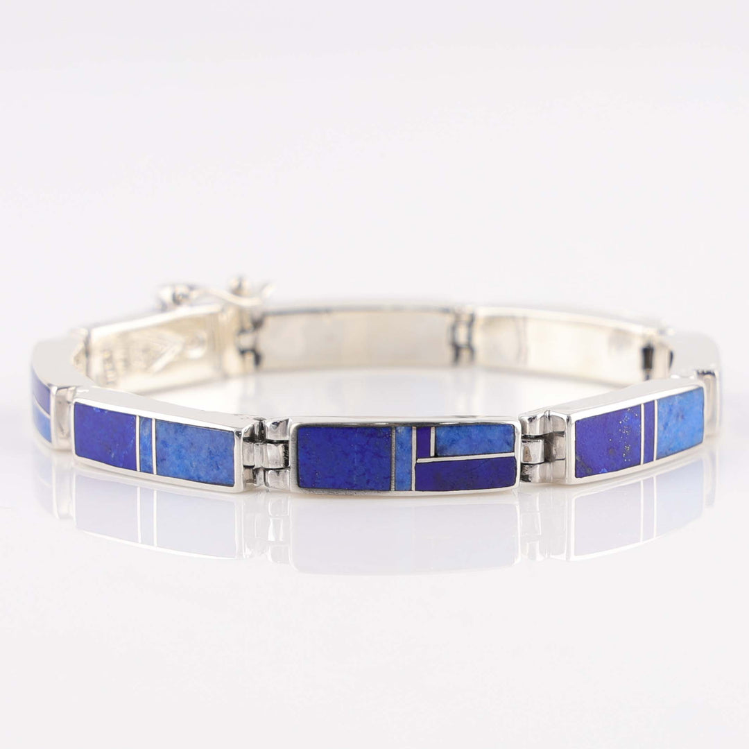 Navajo Lapis Link Bracelet