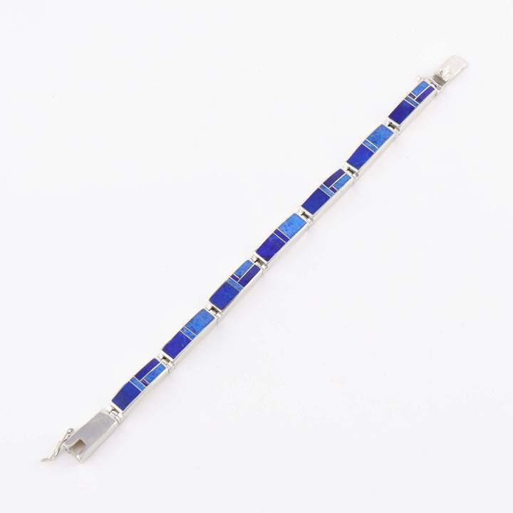 Navajo Lapis Link Bracelet