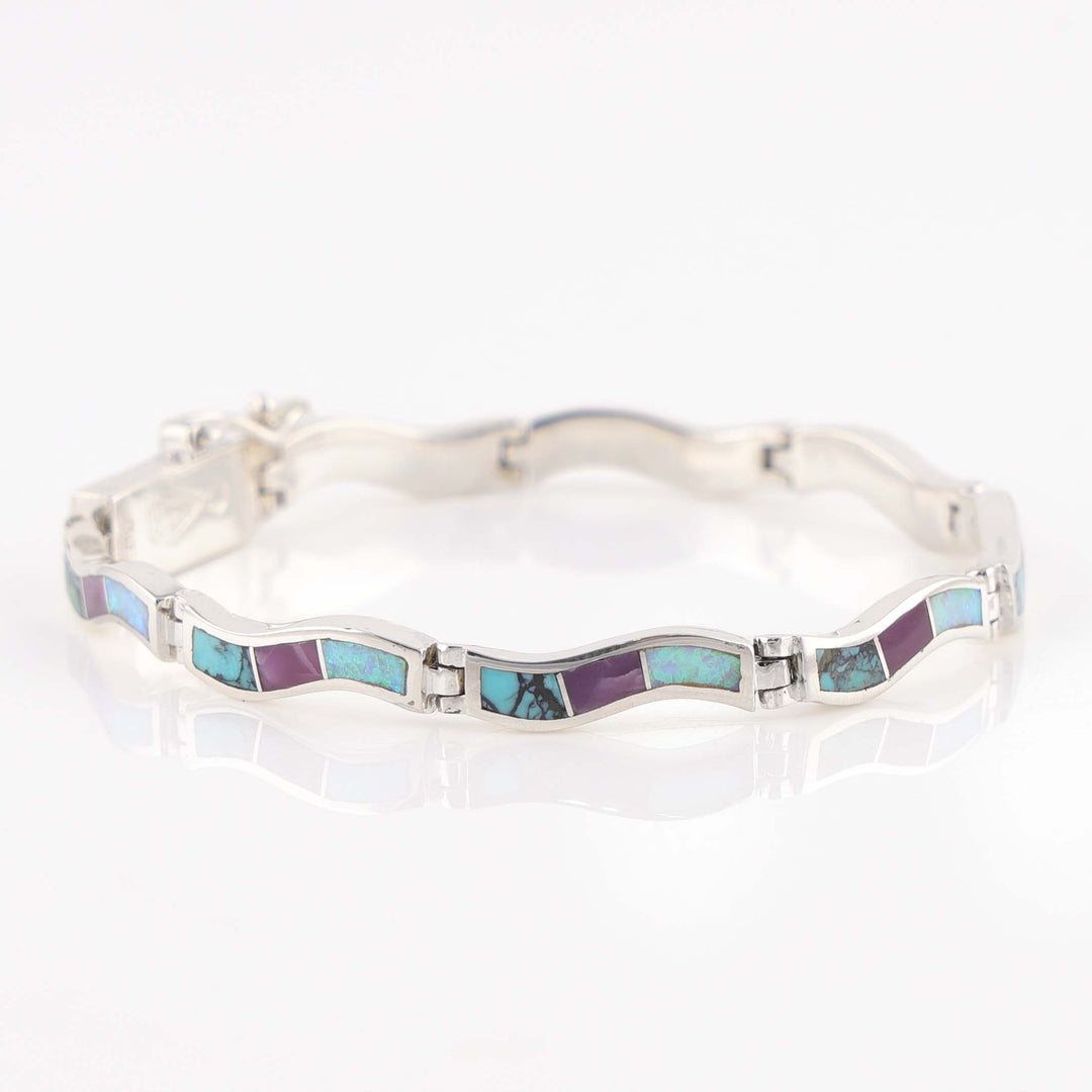 Navajo Inlay Link Bracelet