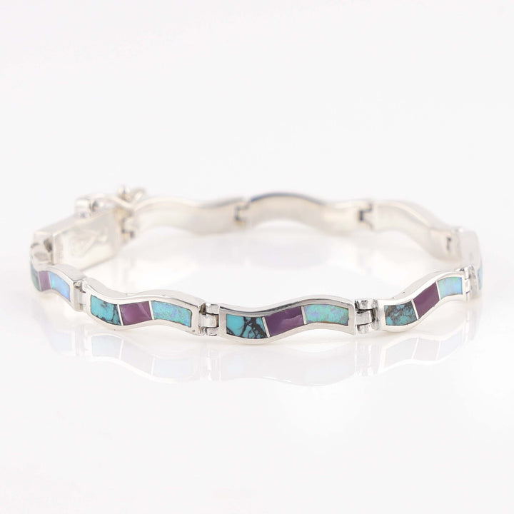 Navajo Inlay Link Bracelet