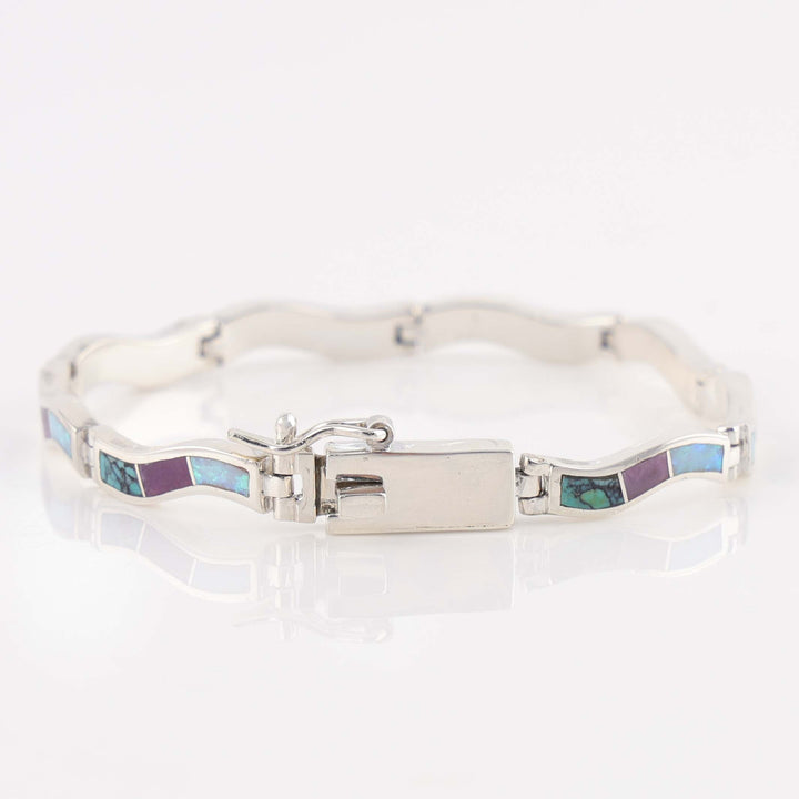 Navajo Inlay Link Bracelet