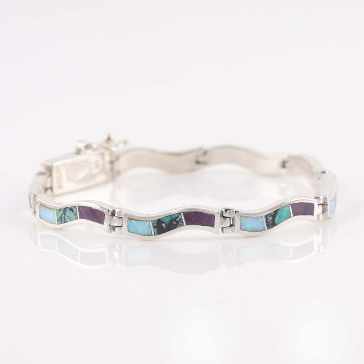 Navajo Inlay Link Bracelet