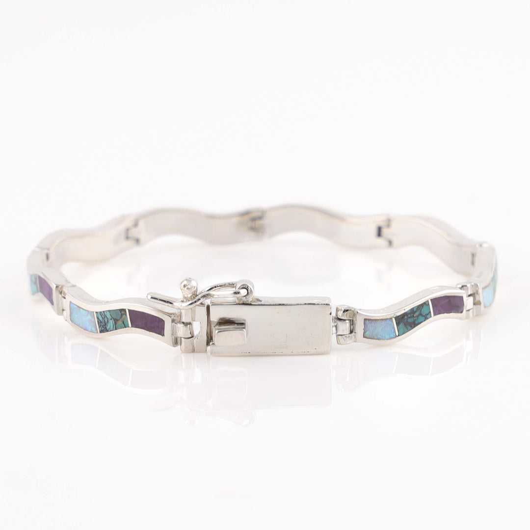 Navajo Inlay Link Bracelet