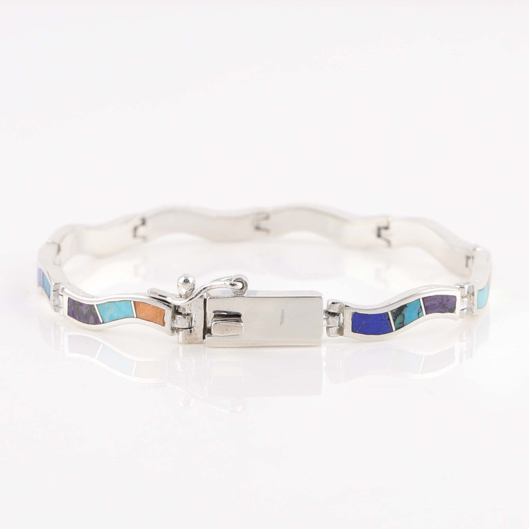 Navajo Inlay Link Bracelet